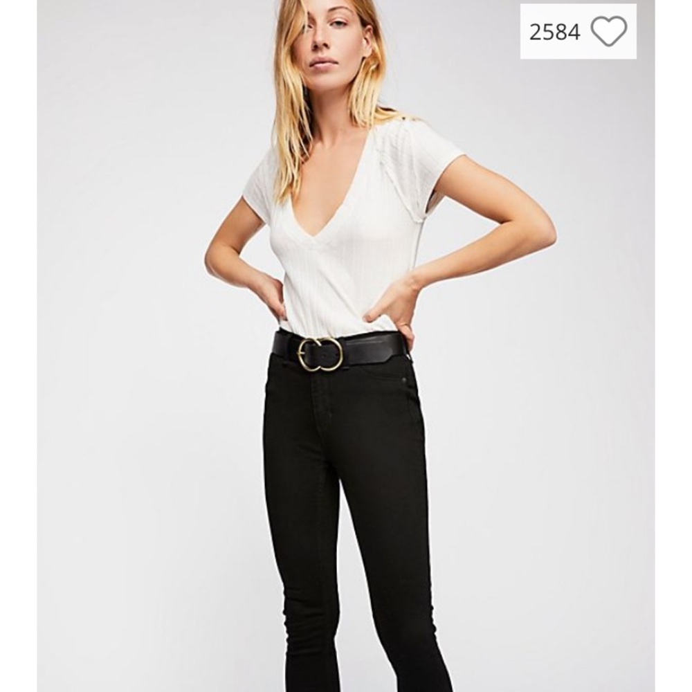 Free People Black Skinny Jeans